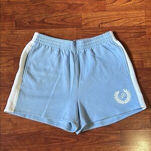 PINK Victoria's Secret Ivy Fleece Shorts Blue Medium